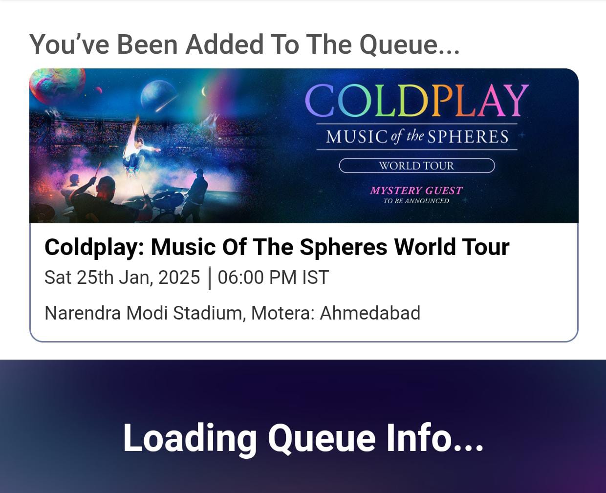 Coldplay Ahmedabad Concert Tickets Go Live; Tickets Still Available 