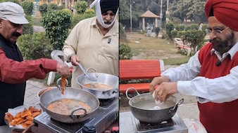 Frying Fish To Boiling Eggs: Delhi Uncles Go Viral For Cooking In Park
