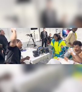 Indian Boxer Neeraj Goyat Protected By Manager Vipin Gulia After Post Fight Confrontation At Misfits Boxing 23