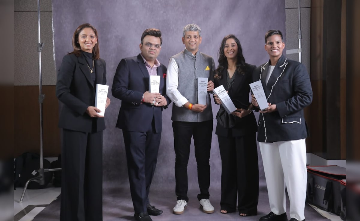 Jay Shah Receives Transformational Leader Of The Year Award At NDTV Indian Of The Year 2025