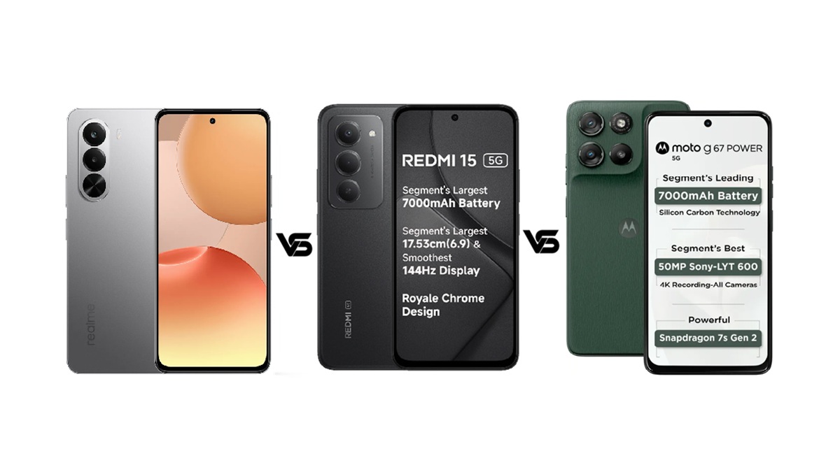 Realme P4x 5G vs Moto G67 Power 5G vs Redmi 15 5G: जानें 20 हजार में कौन सा फोन है बेस्ट