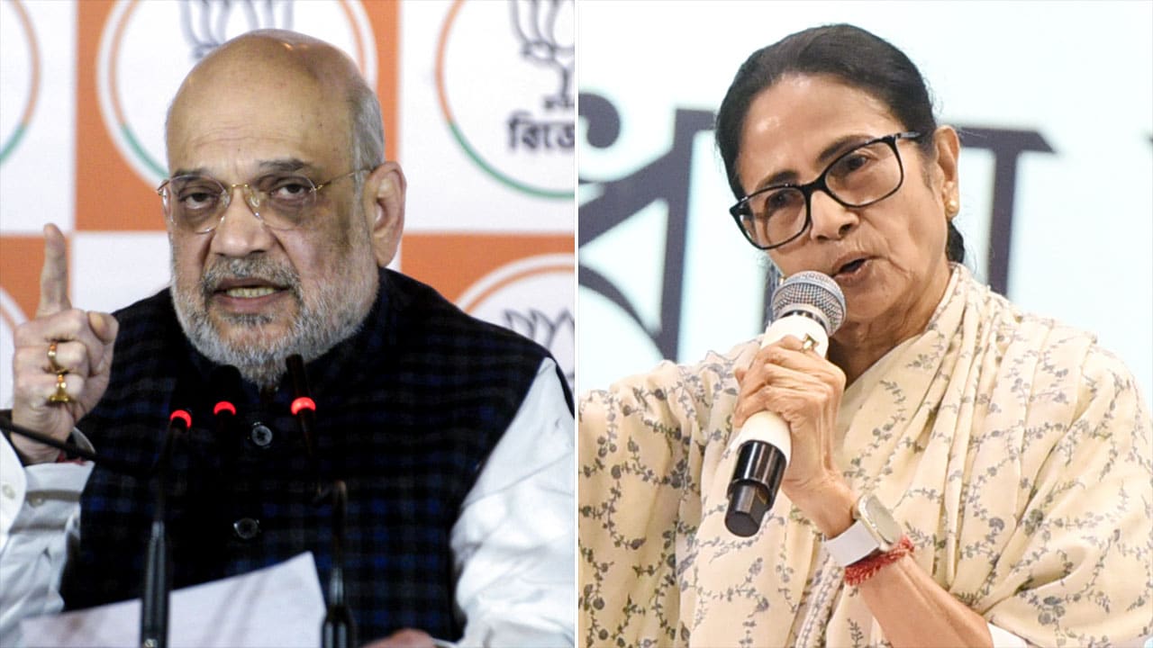 Amit Shah, Mamata Banerjee Trade Pre-Election Jabs Over SIR, Infiltration