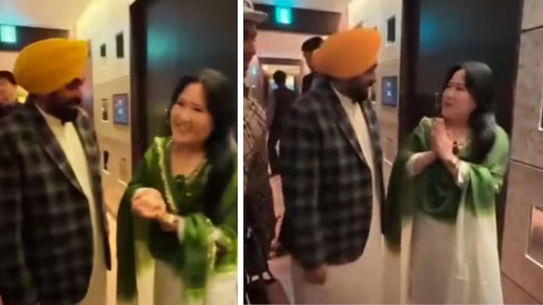 दक्षिण कोरिया में भगवंत मान से मिली 'कोरियन बहू', फर्राटेदार पंजाबी में किया CM का स्वागत, Video वायरल