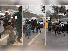 नोएडा में बीच सड़क पर दे दनादन...महिलाओं को भी बेरहमी से पीटा, जानिए पूरा मामला