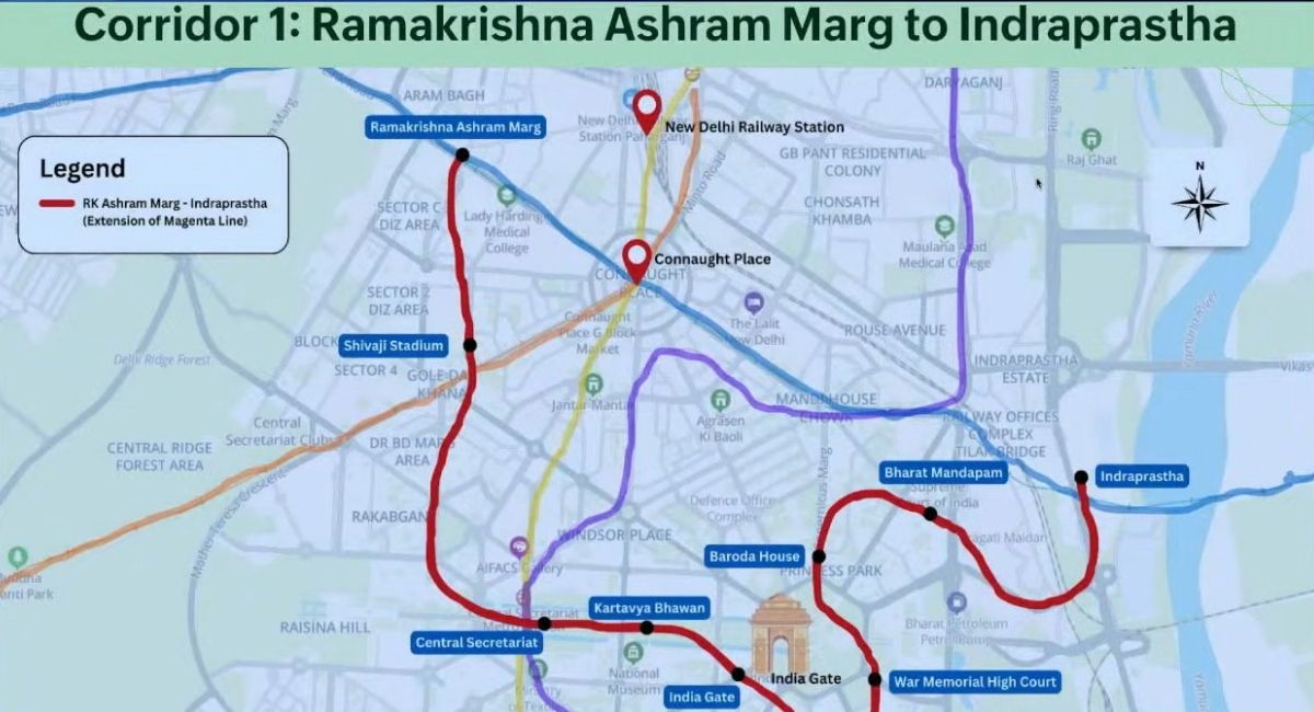 मिनटों में कनॉट प्लेस, कर्तव्य भवन,  इंडिया गेट... आ गया दिल्ली का दिल खुश करने वाले मेट्रो का नया रूट