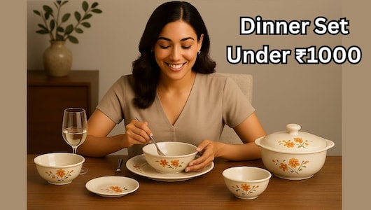 Dinner Set Under 1000: इन शानदार डाइनिंग सेट के साथ अपने घर को दें स्टाइलिश और बजट-फ्रेंडली टच, देखें डील्स
