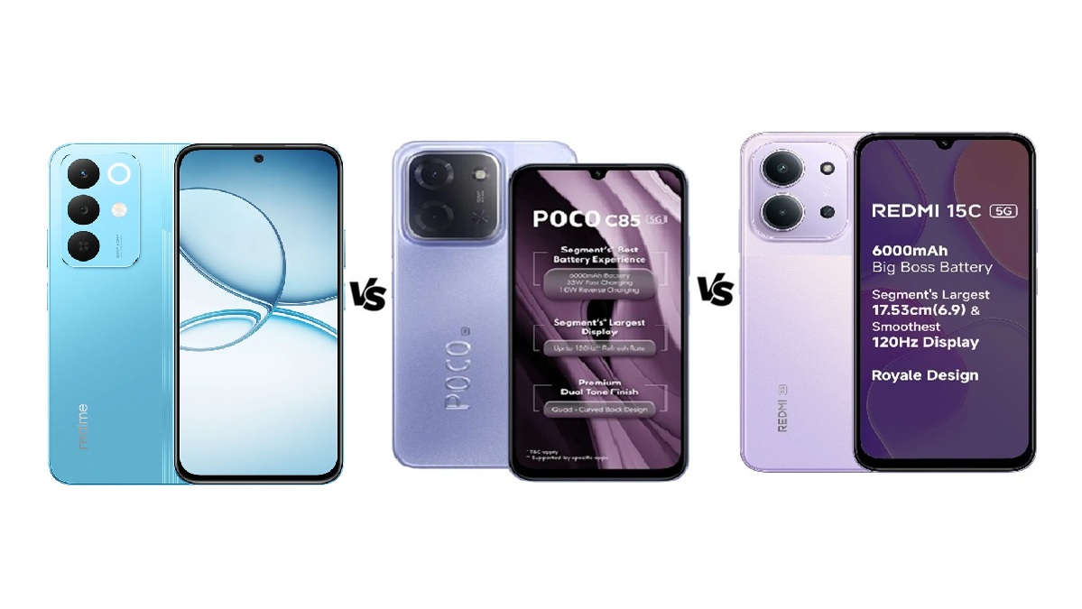 Realme Narzo 90x 5G vs Poco C85 5G vs Redmi 15C 5G: देखें कौन सा फोन है बेस्ट?