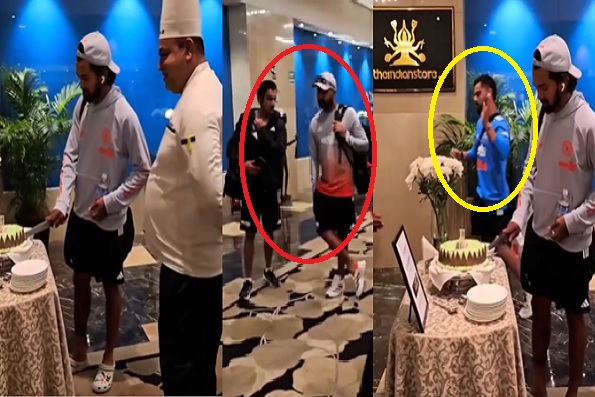 Video:  बार-बार बुलाने पर भी जीत के जश्न में शामिल नहीं हुए विराट कोहली, गंभीर और राहुल को किया इग्नोर