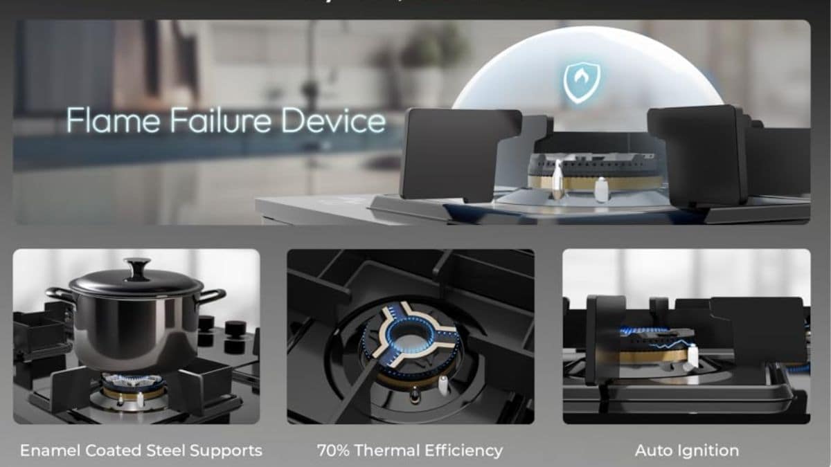 Auto ignition makes cooking faster and hassle-free.