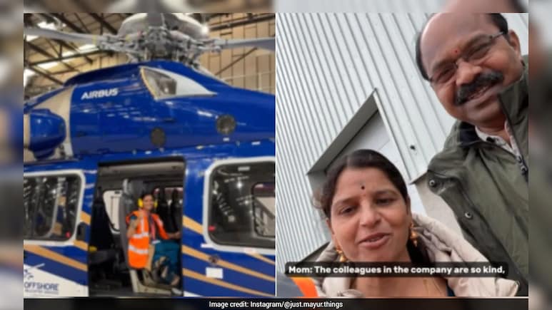 जब हजारों मील दूर बेटे के ऑफिस पहुंचे मां-बाप, बेटे के वीडियो में दिखीं दुनिया की सबसे बड़ी खुशी
