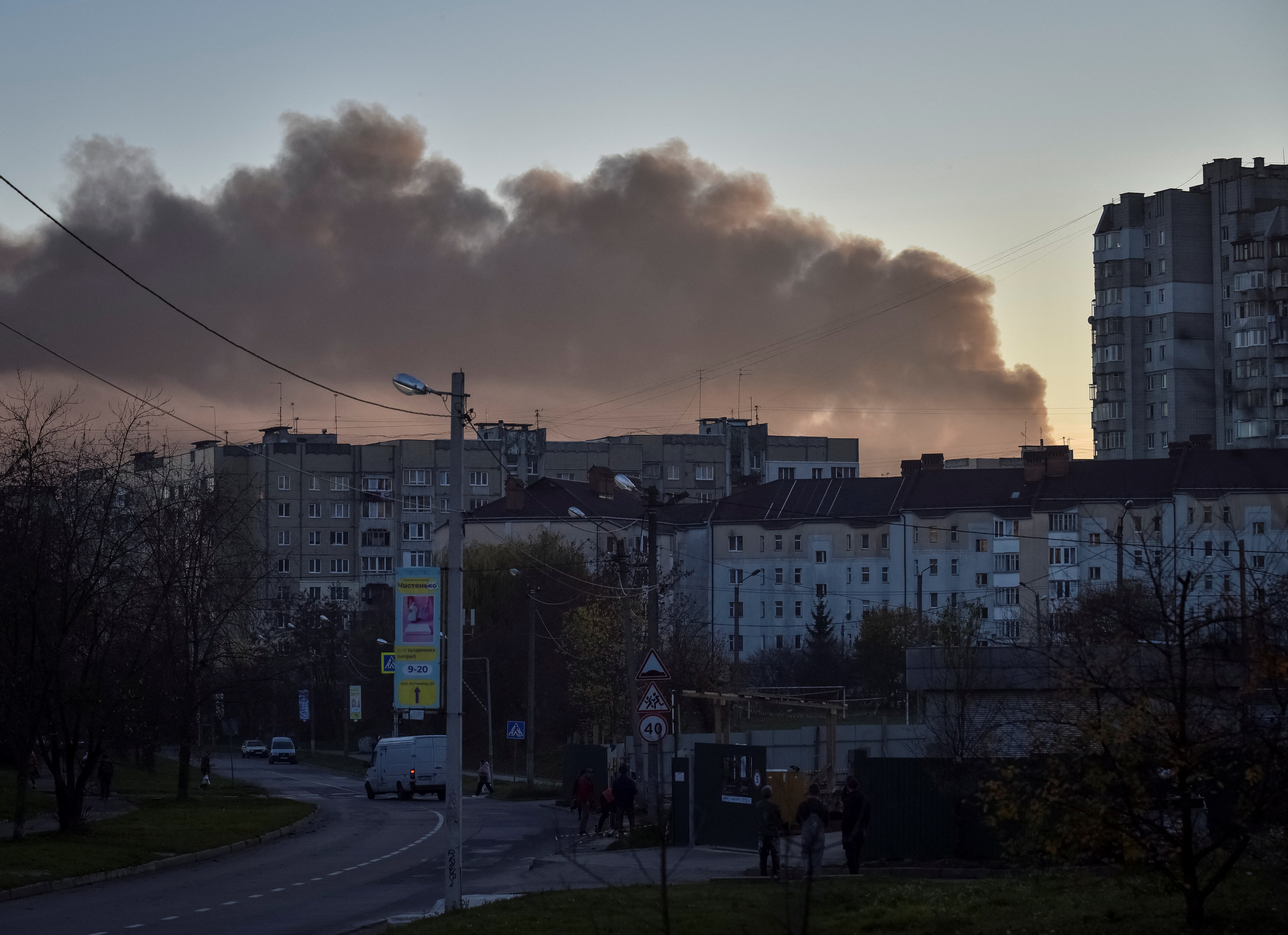 Russian Missile Strikes Knock Out Power Across Ukraine
