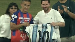 Lionel Messi Gifts His Argentina No. 10 World Cup Jersey To Sunil Chhetri. Conversation Follows