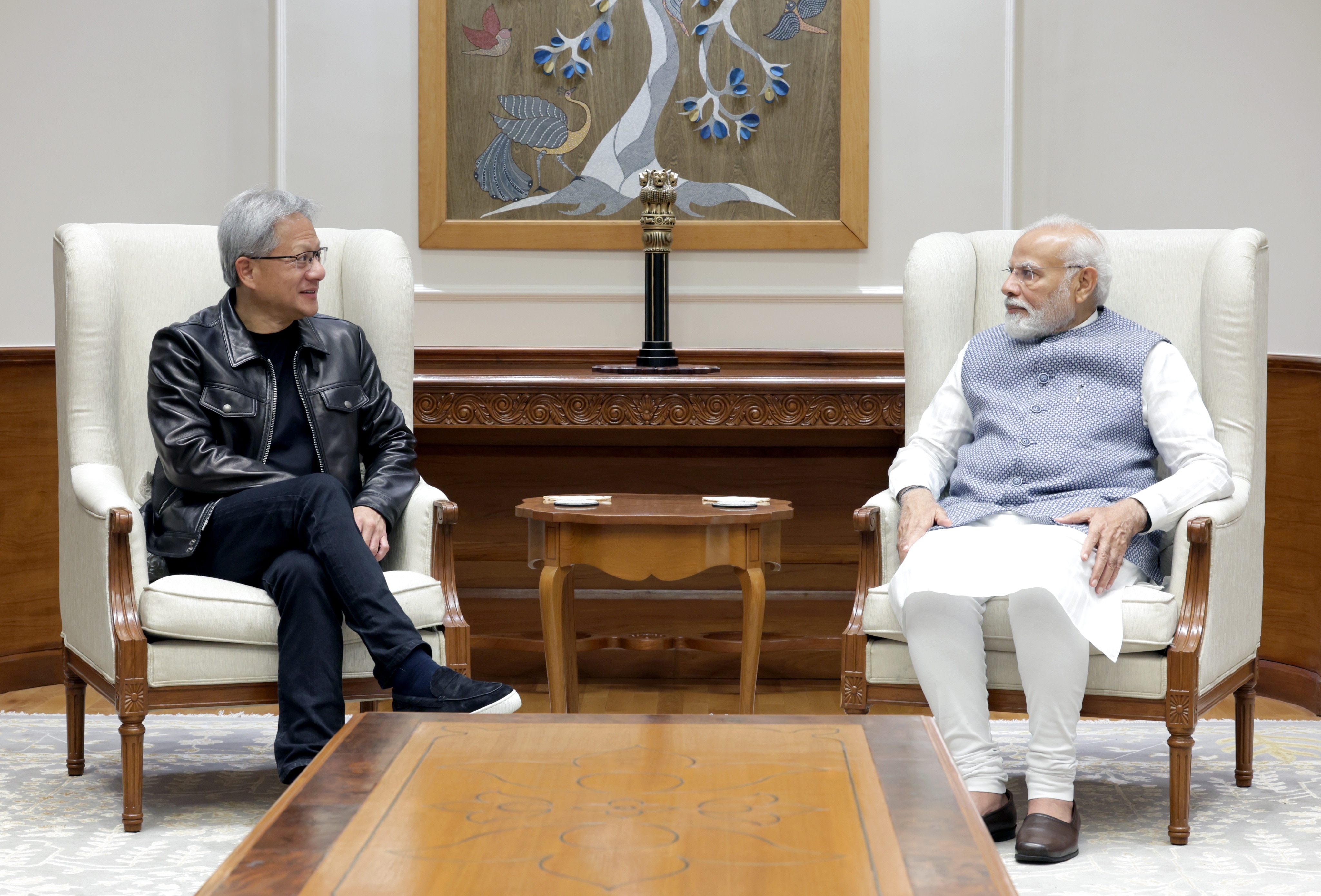 PM Modi Meets Nvidia CEO Jensen Huang, Discusses India's Potential In AI