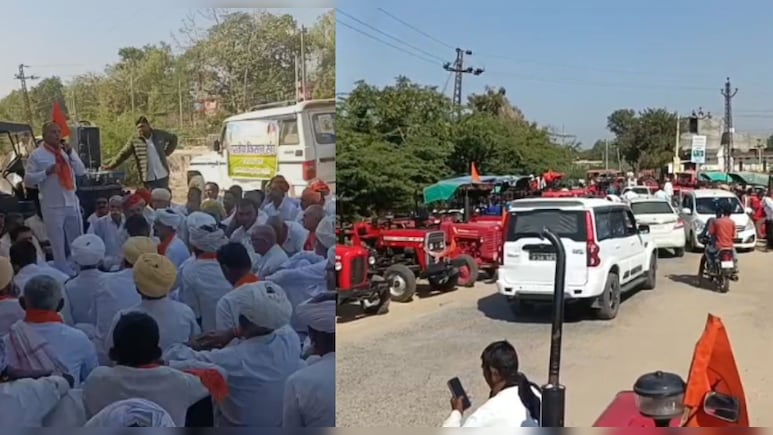 रानीवाड़ा में क&zwj;िसानों ने न&zwj;िकाली ट्रैक्&zwj;टर रैली, 7 द&zwj;िनों से धरने पर बैठे