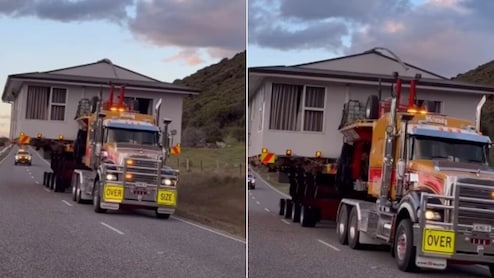 घर को शिफ्ट करना चाहता था शख्स, ट्रक पर लादकर हाईवे पर दौड़ाया, लोग बोले- ऐसा कैसे हो सकता है?