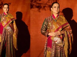 Kangana Ranaut's Goncha-Inspired Banarasi Outfit Is An Ode To Ladakhi Heritage