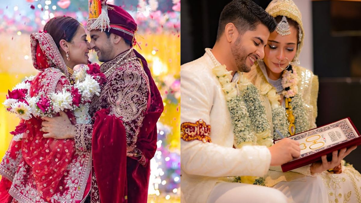 <i>Bigg Boss</i> Fame Sara Khan Marries Krish Pathak In Hindu And Muslim Traditions: "<i>Qubool Hai Se Saat Phere Tak</i>"