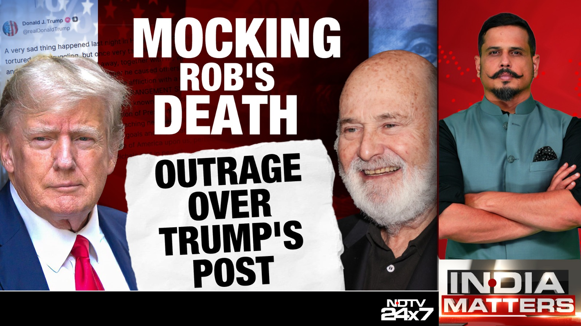 Mocking Rob's Death: Outrage Over Trump's Post