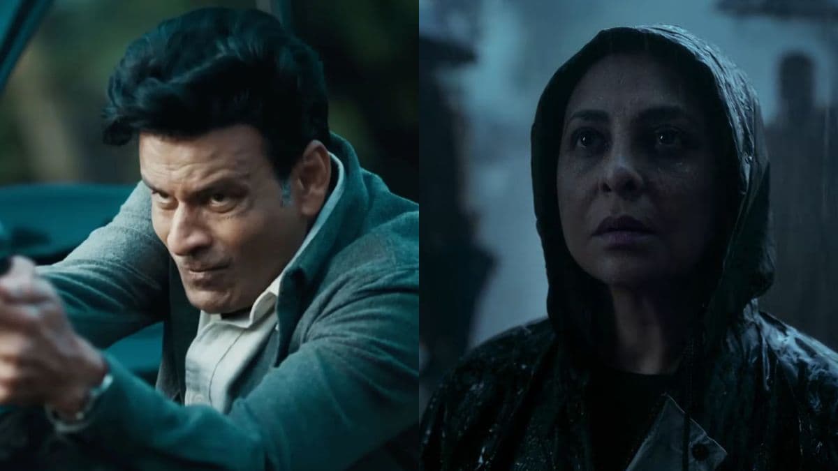 Manoj Bajpayee in Family Man 3 (L) Shefali Shah in Delhi Crime 3(R)