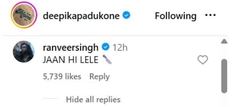 Instagram/Deepika Padukone Instagram/Deepika Padukone