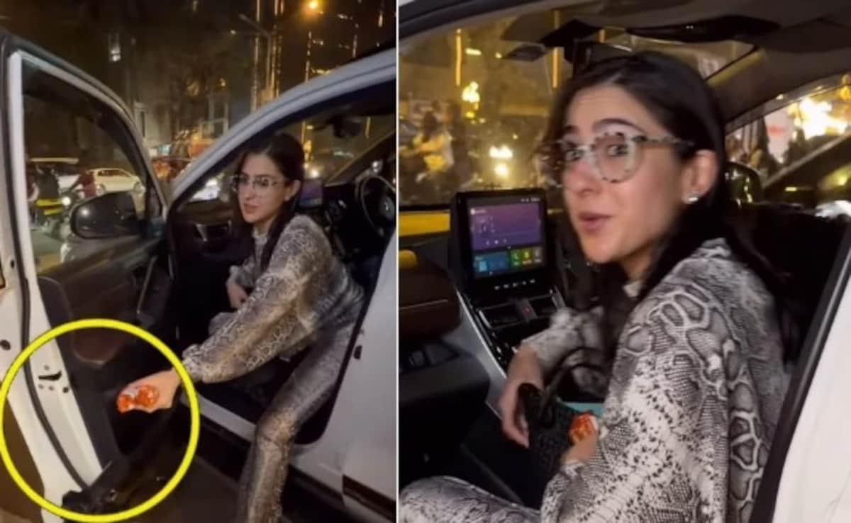 VIDEO: भिखारी ने बिस्कुट लेने से किया मना तो सारा अली खान का बन गया मुंह, बोला- मैं बिस्कुट नहीं खाता