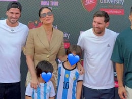 Kareena Kapoor Khan Meets Lionel Messi With Sons Taimur And Jeh In Mumbai. See Pics