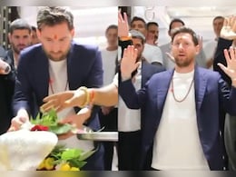 Lionel Messi Chants "<i>Har Har Mahadev</i>", Offers Prayers In Hindu Tradition As India Tour Ends. Watch