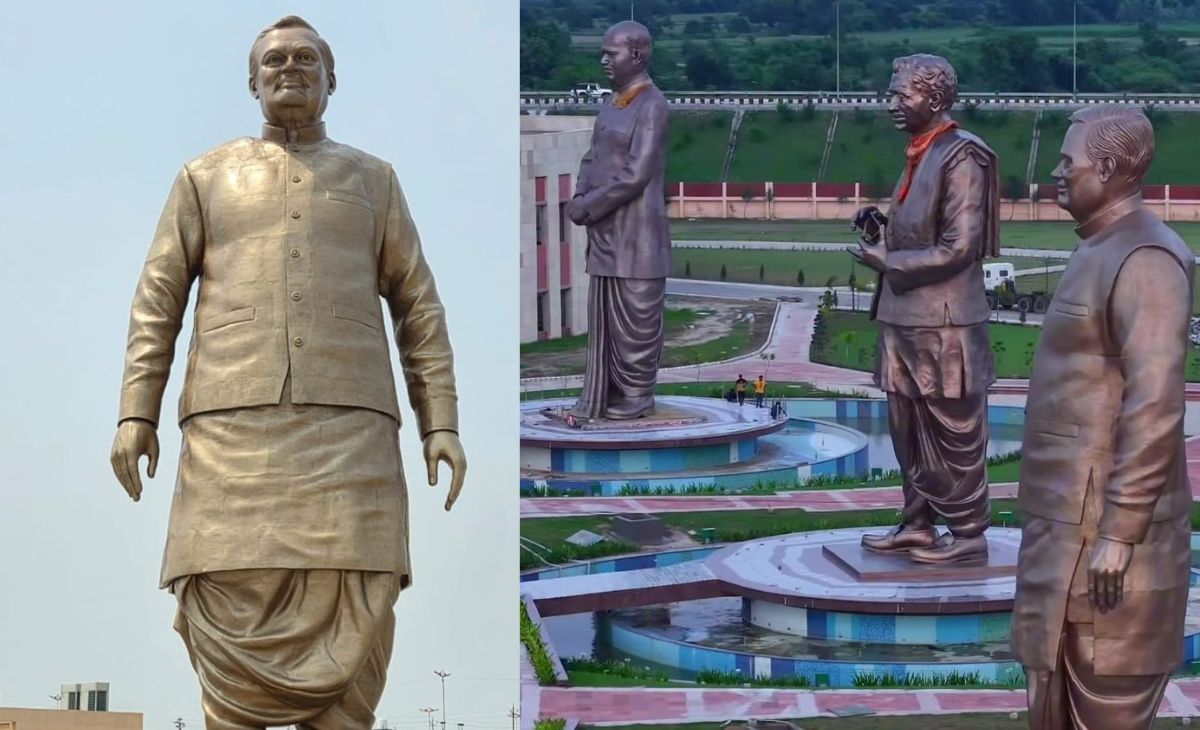 BJP ने यूं ही नहीं बनाईं अपने शिखर पुरुषों की 65 फीट ऊंची ये 3 मूर्तियां, जरा भाव-सार समझिए