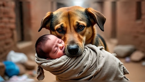 8 महीने के नवजात को कुत्तों ने नोचा, मुंह से लाश के कर द&zwj;िए टुकड़े-टुकड़े