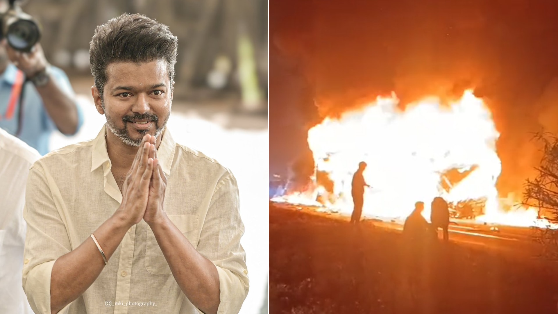 Vijay's Alliance Push Heats Up Tamil Nadu Politics; Karnataka Bus Fire Kills Many