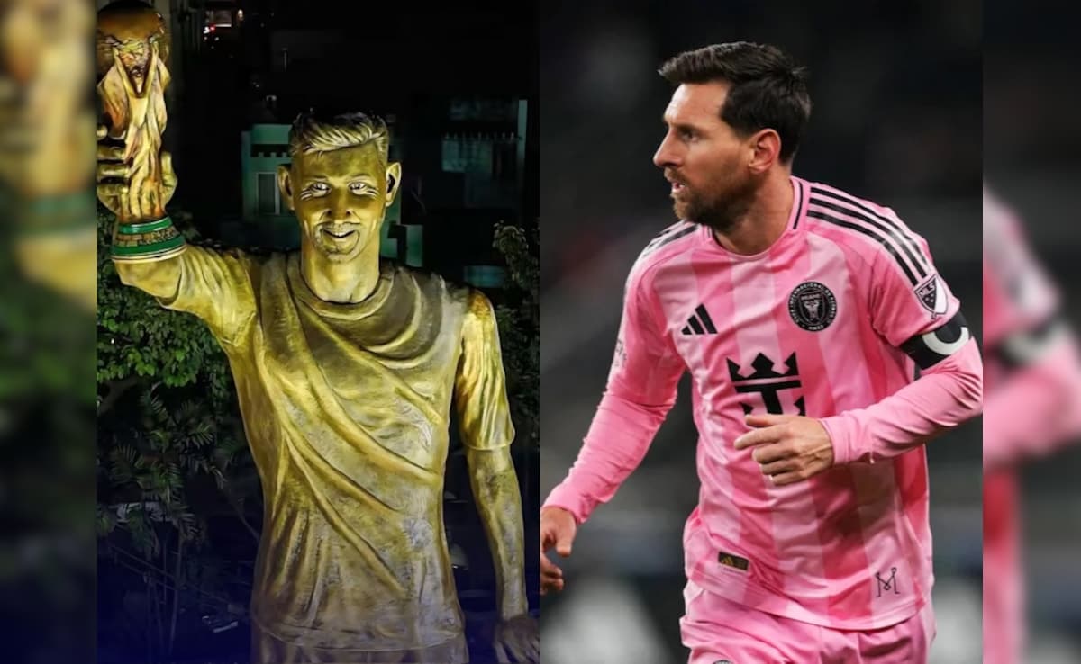 VIDEO: मेस्सी ने कोलकाता में 70 फुट प्रतिमा का किया अनावरण, फैंस हो गए खुश