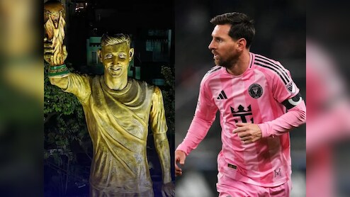 VIDEO: मेस्सी ने कोलकाता में 70 फुट प्रतिमा का किया अनावरण, फैंस हो गए खुश