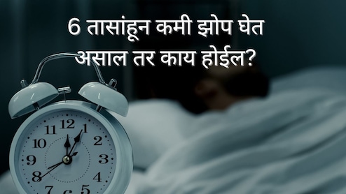 Less Sleep : दररोज फक्त 6 तास झोपता? खूप मोठी चूक करताय; आरोग्यावर होणारे परिणाम पाहून हादराल!