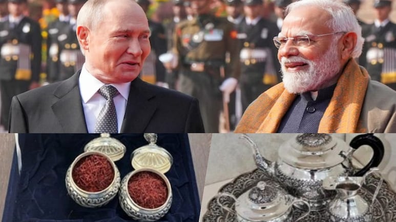 कश्मीरी केसर, चांदी का... PM मोदी ने अपने अजीज दोस्त पुतिन को जानिए क्या-क्या दिया रिटर्न गिफ्ट