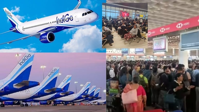 इंडिगो की क्राइसिस ने मचा दी चिल्लम चिल्ली, एयरपोर्ट पर उमड़ी भीड़, लात-घूंसे चलने के बनें हालात