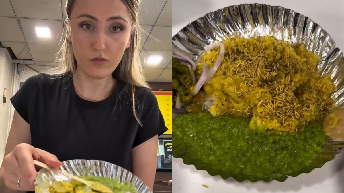 Watch: American Vlogger Relished Gujarati Locho And Sosyo In Surat, Wins Foodies' Approval