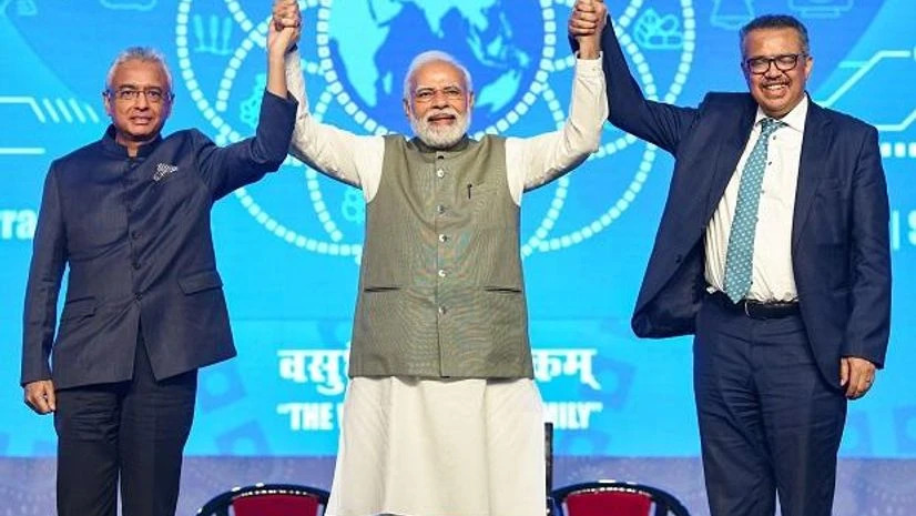 PM Modi, WHO's DG Tedros at the launch of Global Centre For Traditional Medicine, Jamnagar 2024