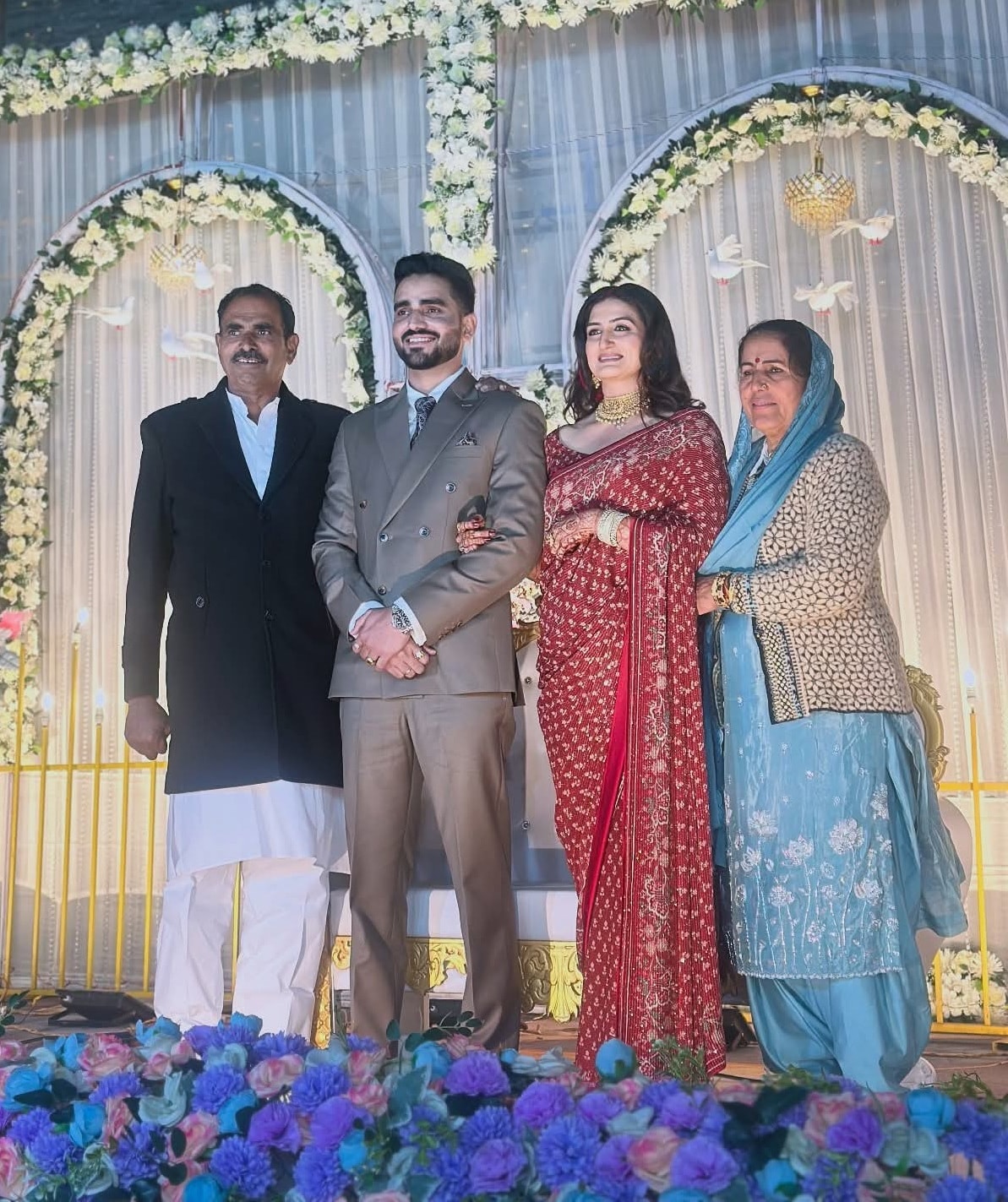 IAS Ravi Kumar Sihag Mother Father and Wife IAS Ishita Rathi