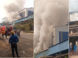 भिलाई स्टील प्लांट के STG यूनिट में लगी भीषण आग, धुएं का गुबार देख सहमे लोग, मौके पर पहुंची 4 फायर ब्रिगेड की गाड़ियां