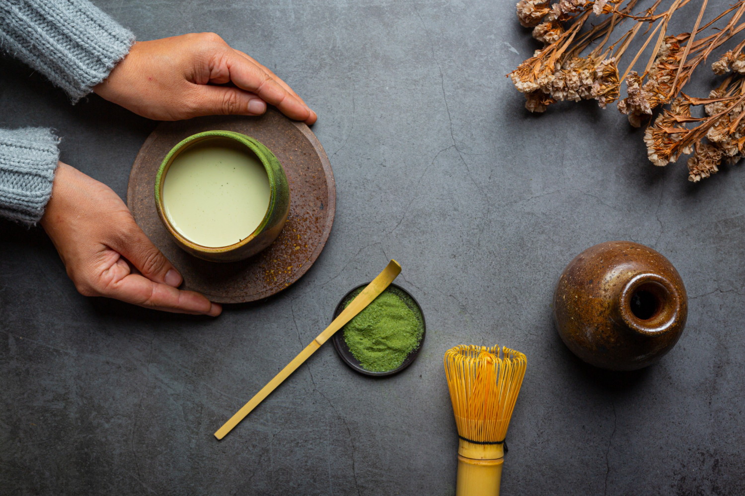 Matcha for anxiety and stress relief.