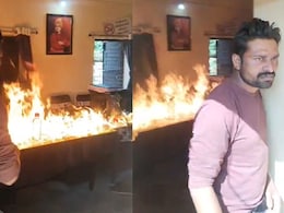 VIDEO: नहीं मिला PM आवास योजना का लाभ, तो पंचायत दफ्तर में पेट्रोल छिड़क लगाई आग