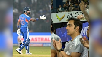 Watch: Gambhir's Standing Ovation For India Star After Rare Century Of Sixes