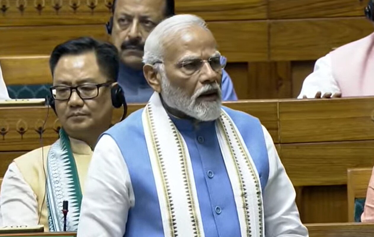 Modi In Parliament: PM Responds To NEET Row; Slams Rahul Gandhi Over 'Violent Hindus' Remark