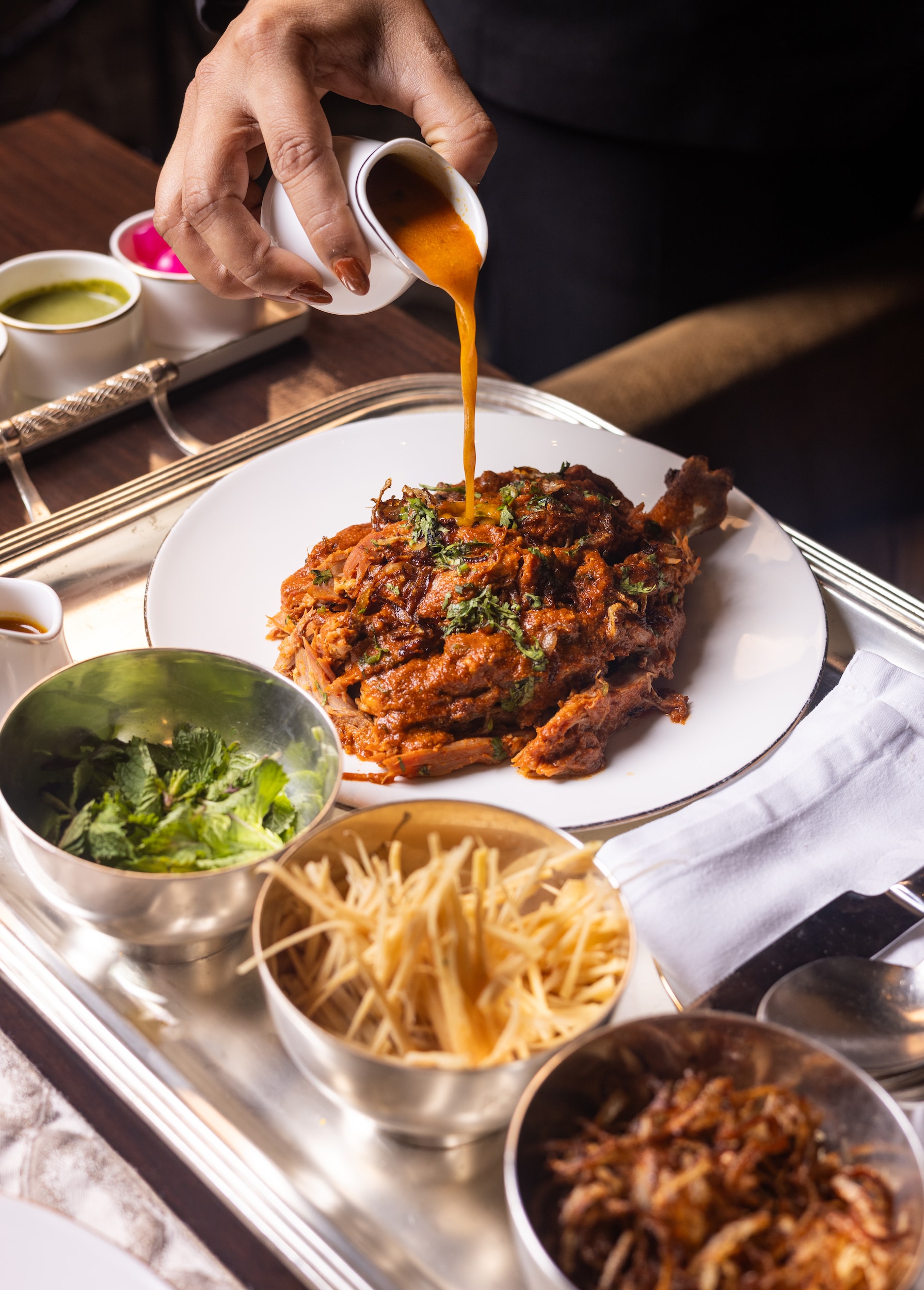 The new menu is a celebration of Indias luxurious kitchens. Photo: The Leela Palace New Delhi The new menu is a celebration of Indias luxurious kitchens. Photo: The Leela Palace New Delhi