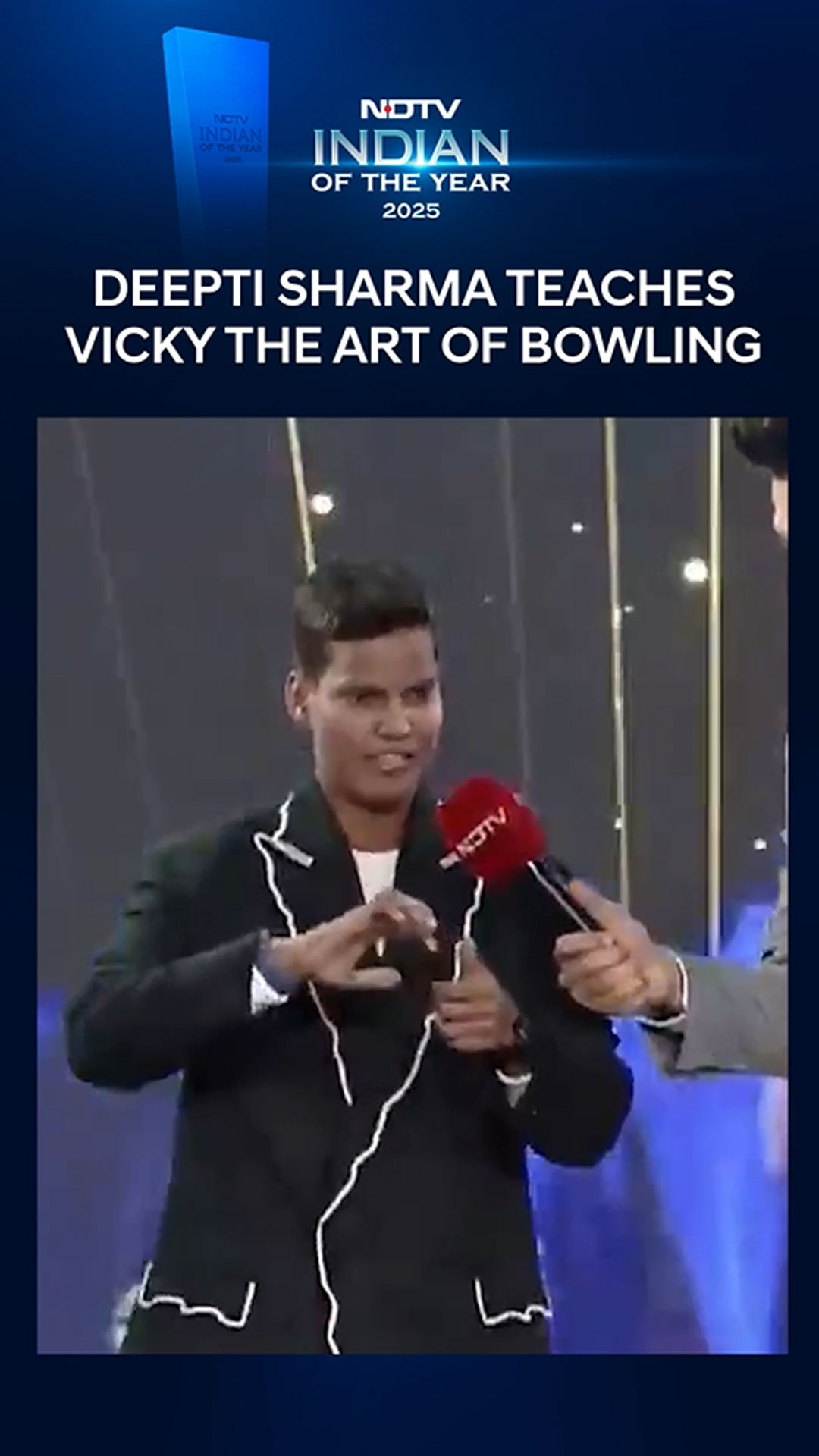 World Cup Winner Deepti Sharma Teaches Vicky the Art of Bowling