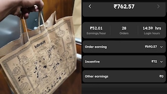 Blinkit Agent Earns Rs 762 After 28 Orders In A Day, Internet Reacts