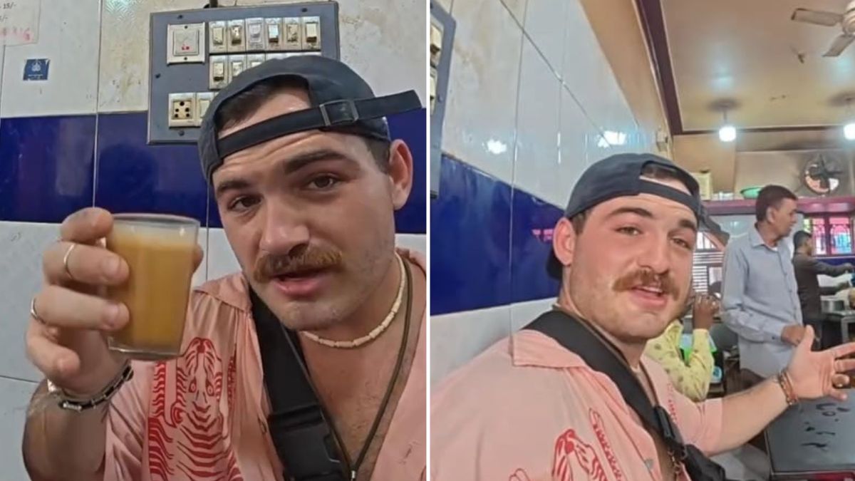 US Travel Vlogger Gets Treated To Free Chai In Bengaluru, Watch His Reaction