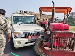 Tractor With Illegally Mined Sand Rams Madhya Pradesh Official's Vehicle