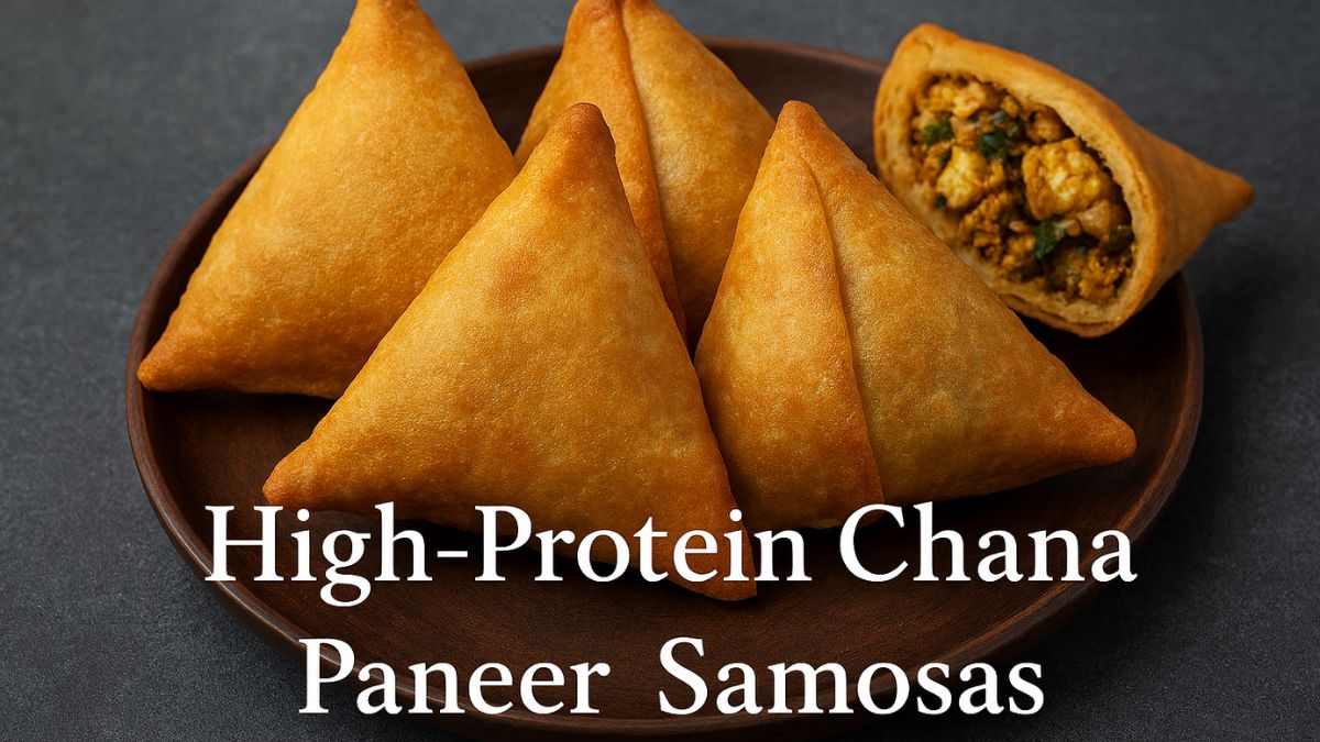 How To Make High-Protein Chana Paneer Samosa Without Frying