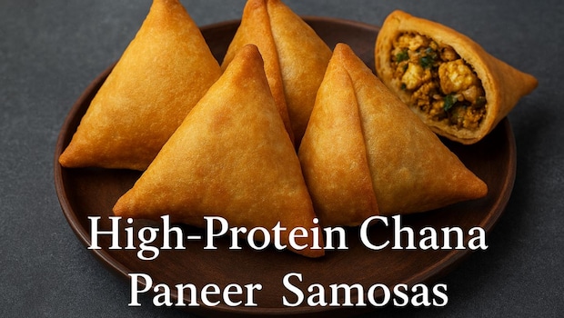 How To Make High-Protein Chana Paneer Samosa Without Frying For Guilt-Free Snacking